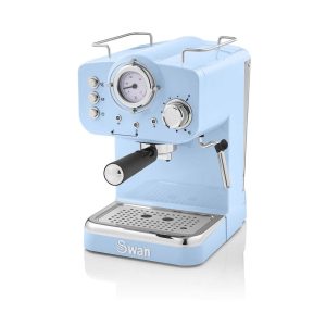 Swan Retro Pump Espresso Coffee Machine 1100 W 1.2 Litre – Blue