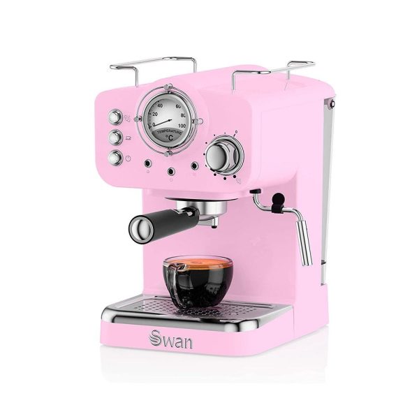 Swan Retro pink Coffee Machine