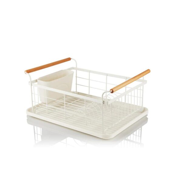 Swan Nordic Dish Rack With Separate Cutlery Holder - Cotton White - Image 2