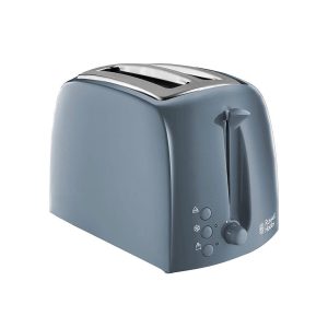 Russell Hobbs Textures 2 Slice Toaster With Frozen Cancel & Reheat Settings 850 W – Grey