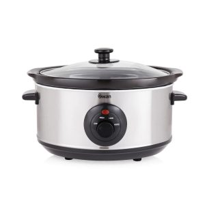 Elpine Stainless Steel Small Slow Cooker 1.5L Mini Compact cooker 