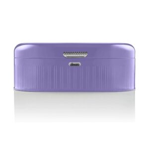 Swan Retro Bread Bin Generous Storage Capacity – Purple