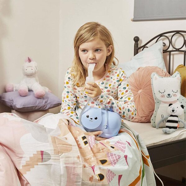 Omron Nami Cat Child Friendly Compressor Nebuliser - Light Blue - Image 3