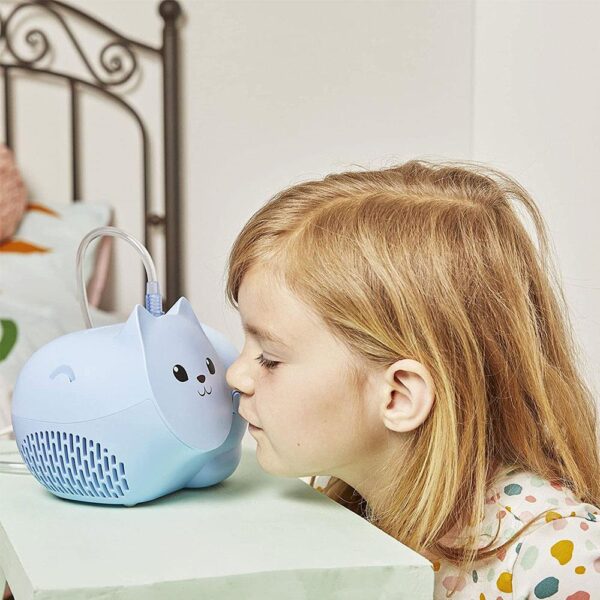 Omron Nami Cat Child Friendly Compressor Nebuliser - Light Blue - Image 5