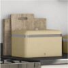 Swan Retro Bread Bin Metal Stainless Steel Chrome 18 Litre Storage Capacity - Cream - Image 2