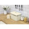 Swan Retro Bread Bin Metal Stainless Steel Chrome 18 Litre Storage Capacity - Cream - Image 3