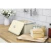 Swan Retro Bread Bin Metal Stainless Steel Chrome 18 Litre Storage Capacity - Cream - Image 7