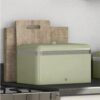 Swan Retro Bread Bin Metal Stainless Steel Chrome 18 Litre Storage Capacity - Green - Image 2