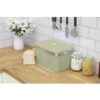 Swan Retro Bread Bin Metal Stainless Steel Chrome 18 Litre Storage Capacity - Green - Image 3