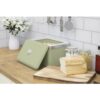 Swan Retro Bread Bin Metal Stainless Steel Chrome 18 Litre Storage Capacity - Green - Image 7