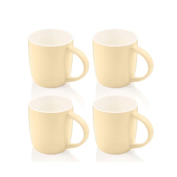 Swan Set of 4 Retro Mugs