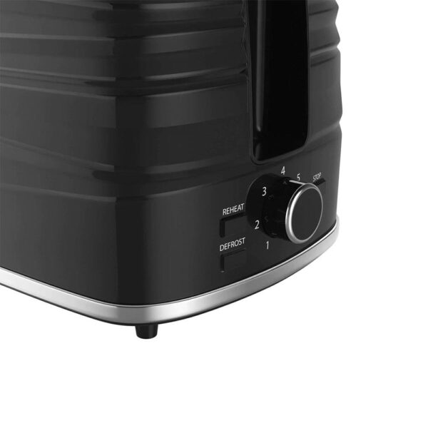 Swan Symphony 2 Slice Toaster Plastic High Gloss And Matt Finish 930 W - Black - Image 2