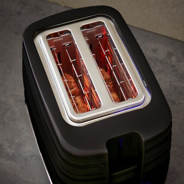Swan Symphony 2 Slice Toaster Plastic High Gloss And Matt Finish 930 W - Black - Image 7