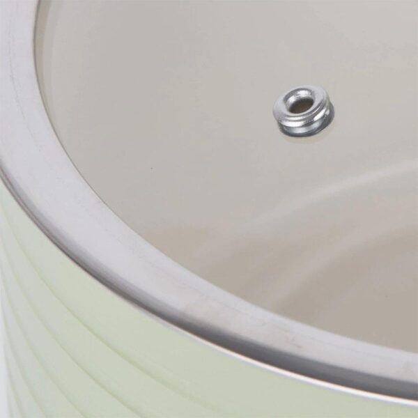 Swan Retro 3 Piece Saucepan Set With Glass Lids 16cm/18cm/20cm - Green - Image 5