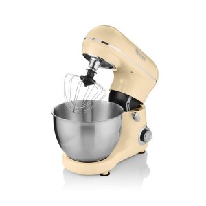 Swan Retro Stand Mixer With 8 Variable Speeds Stainless Steel 800 W – Cream
