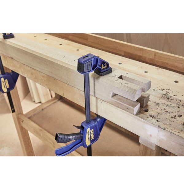 Irwin QUICK-GRIP One-Handed Bar Clamp Medium Duty 300mm/12 Inch - Blue - Image 5