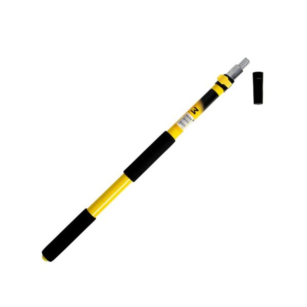 Coral Endurance Telescopic Extension Pole With Latest Flip-Cam Lock 0.6-1.2M / 2-4FT - Yellow/Black - Image 2