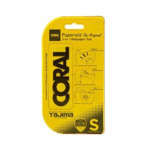 Coral Paperwiz Original 3-In-1 Wallpaper Tool For Paper-Hanging Trim Guide And Paint Shield 8.2 Inch – Yellow