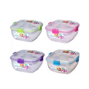 Sistema TO GO Salad To Go Lunch Box 1.1 Litre Container – Assorted Colours
