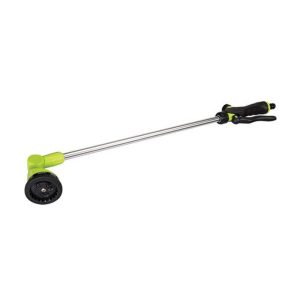 Silverline 770mm Spray Lance 10 Pattern Long Reach Garden Hose Pipe Tool Adjustable Flow – Green/Black