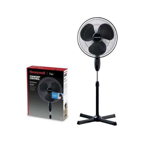 Honeywell Comfort Control Cooling Stand Fan With 3 Speed Settings