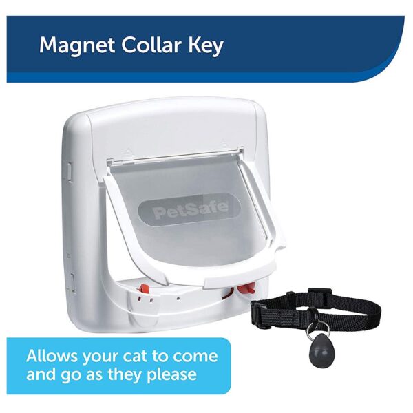 PetSafe Staywell Magnetic 4-Way Locking Deluxe Cat Flap - White - Image 2