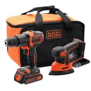 Black & Decker 18V Hammer Drill And Detail Sander Twin Kit