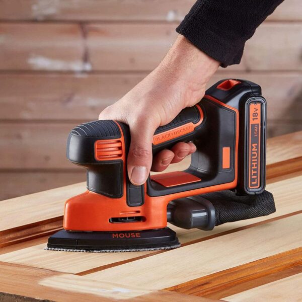 Black & Decker 18V Hammer Drill And Detail Sander Twin Kit With 1.5Ah Battery And 1A Charger In Soft Bag - Image 7