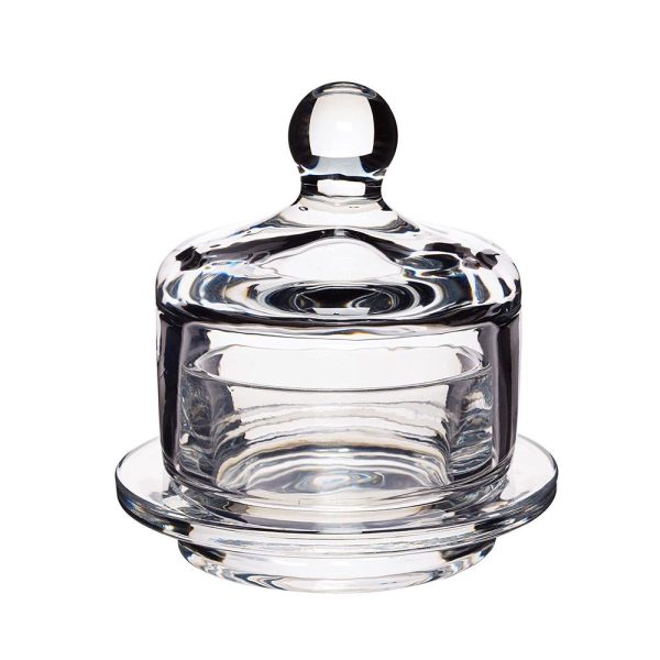 crystal Glass Butter Dish