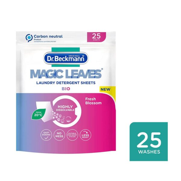 Dr Beckmann Magic Leaves Bio Laundry Detergent Sheets - 25 Washes - Image 3
