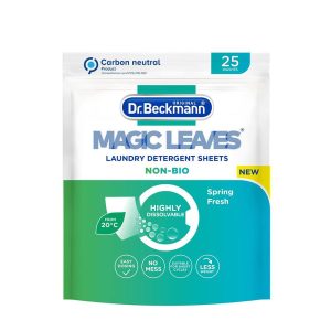 Dr. Beckmann Magic Leaves Non-Bio Laundry Detergent Sheets – 25 Washes