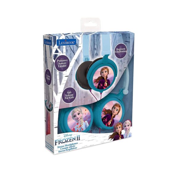 Lexibook Disney Frozen II Foldable Stereo Headphones With Volume Limiter - Blue - Image 5