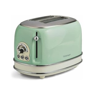 Ariete Vintage 2 Slice Toaster With Cancel Defrost And Reheat Functions 810 W – Green