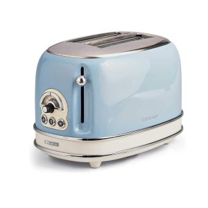 Ariete Vintage 2 Slice Toaster With Cancel Defrost And Reheat Functions 810 W – Blue
