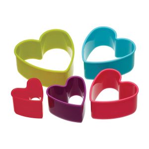 KitchenCraft Colourworks Heart Shaped Cookie Cutters