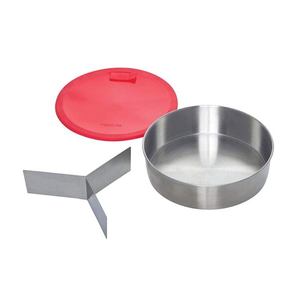 KitchenCraft Instant Pot Stainless Steel Round Cook/Bake Pan 18cm x 5cm - Red - Image 2