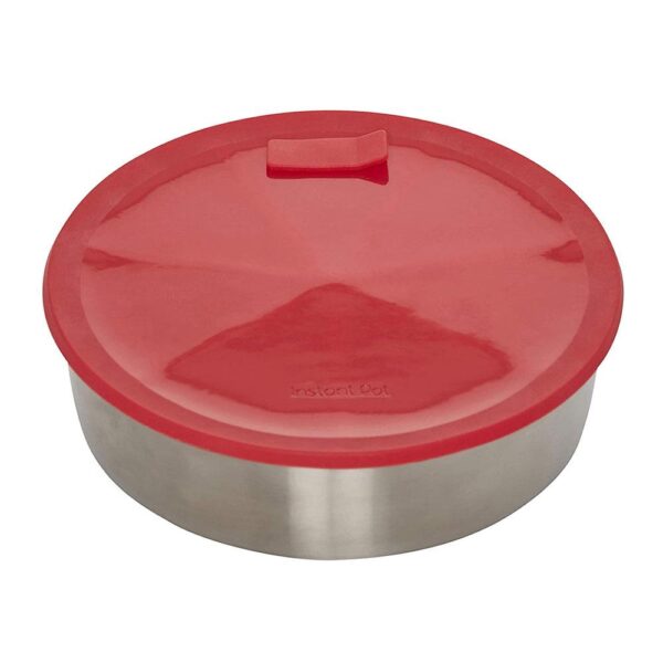 KitchenCraft Instant Pot Stainless Steel Round Cook/Bake Pan 18cm x 5cm - Red - Image 5