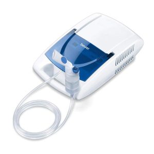 Beurer IH 21 Home-Use Nebuliser For Upper And Lower Airways Colds Asthma Respiratory Diseases – White/Blue