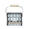 KitchenCraft Industrial Kitchen Metal and Mango Wood Condiment Caddy - Metallic Gray - Image 2