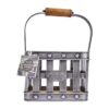 KitchenCraft Industrial Kitchen Metal and Mango Wood Condiment Caddy - Metallic Gray - Image 7