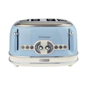 Ariete Vintage 4 Slice Toaster With Defrost Reheat And Cancel Metal 1600 W – Blue