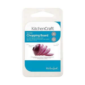 KitchenCraft Polyethylene Cutting Board Small 25cm x 15cm x 1cm – White