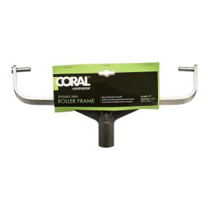 Coral Endurance Paint Roller Frame With Fixed Double Arm Design For Extension Poles 12 Inch – Black