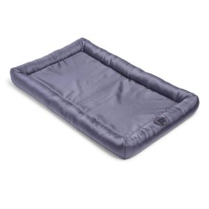 Petface Water Resistant Memory Foam Dog Bolster Mattress Crate Bed Large 100.5 x 66.5 cm – Grey