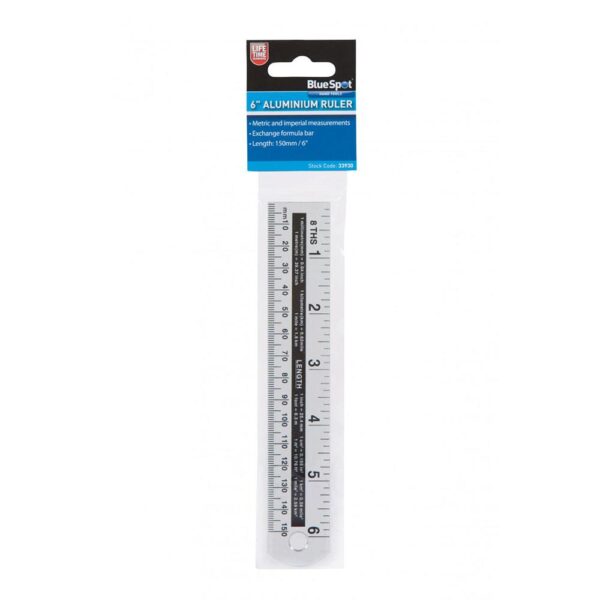 BlueSpot Aluminium Ruler 150mm