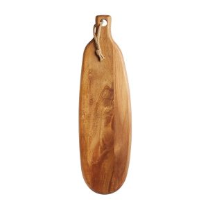 KitchenCraft MasterClass Gourmet Prep And Serve Long Acacia Paddle Board 17.5 x 60 cm – Brown