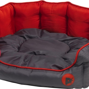 Petface Waterproof Oxford Luxury Oval Dog Bed X-Large – Red