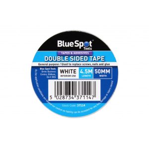 BlueSpot Double Sided Tape 48mm x 4.5M – White