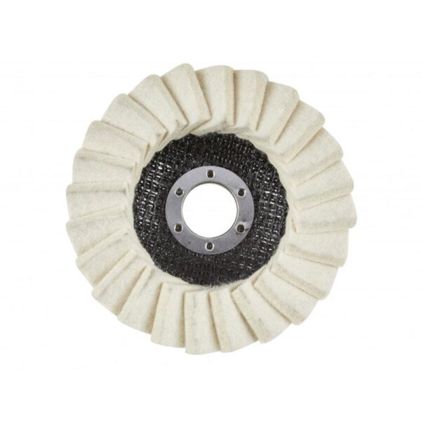 BlueSpot Felt Flap Wheel 115mm For Powered Or Air Angle Grinder - Image 2