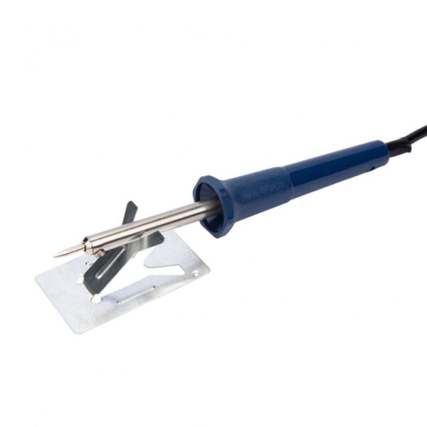 BlueSpot Soldering Iron 30W With Small Fold-Out Stand And 1.1m Cable - Blue - Image 2
